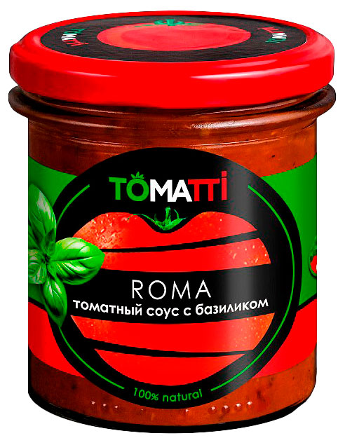 Соус томатный Tomatti Roma с базиликом Беларусь, 320 г