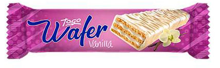 Вафли Wafer в белой глазури с ванилью Турция, 30 г