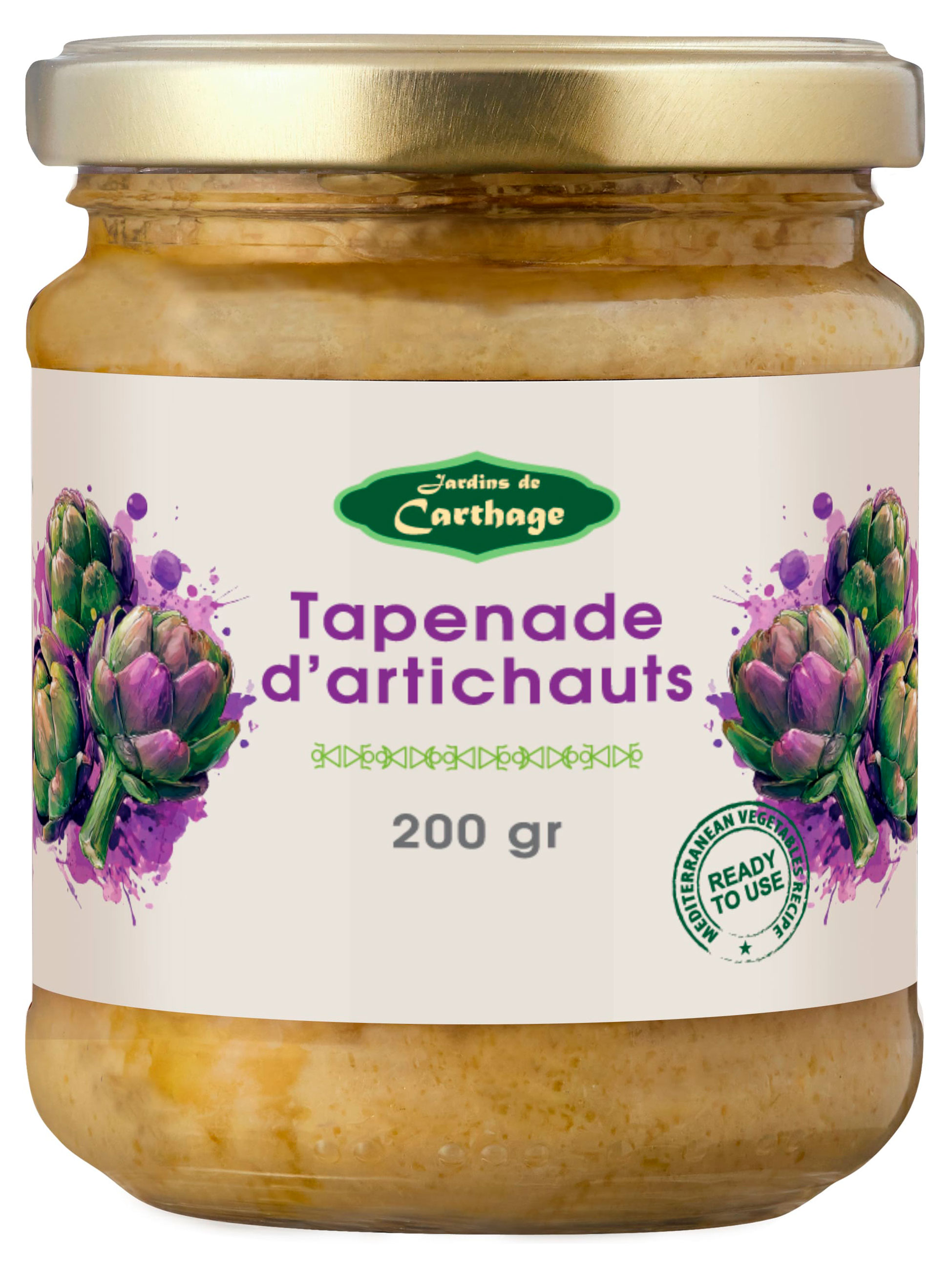 Мезе Jardins de Carthage из артишоков с лимоном Тунис, 200 г
