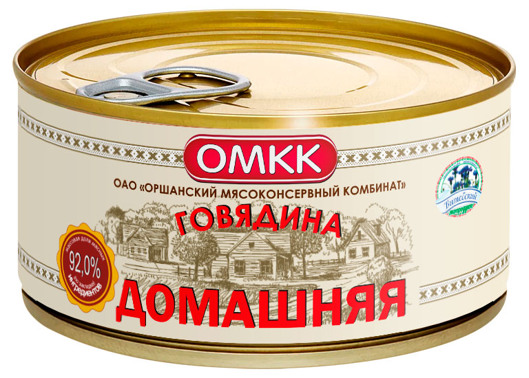 Консервы мясные ОМКК Говядина домашняя Беларусь, 325 г