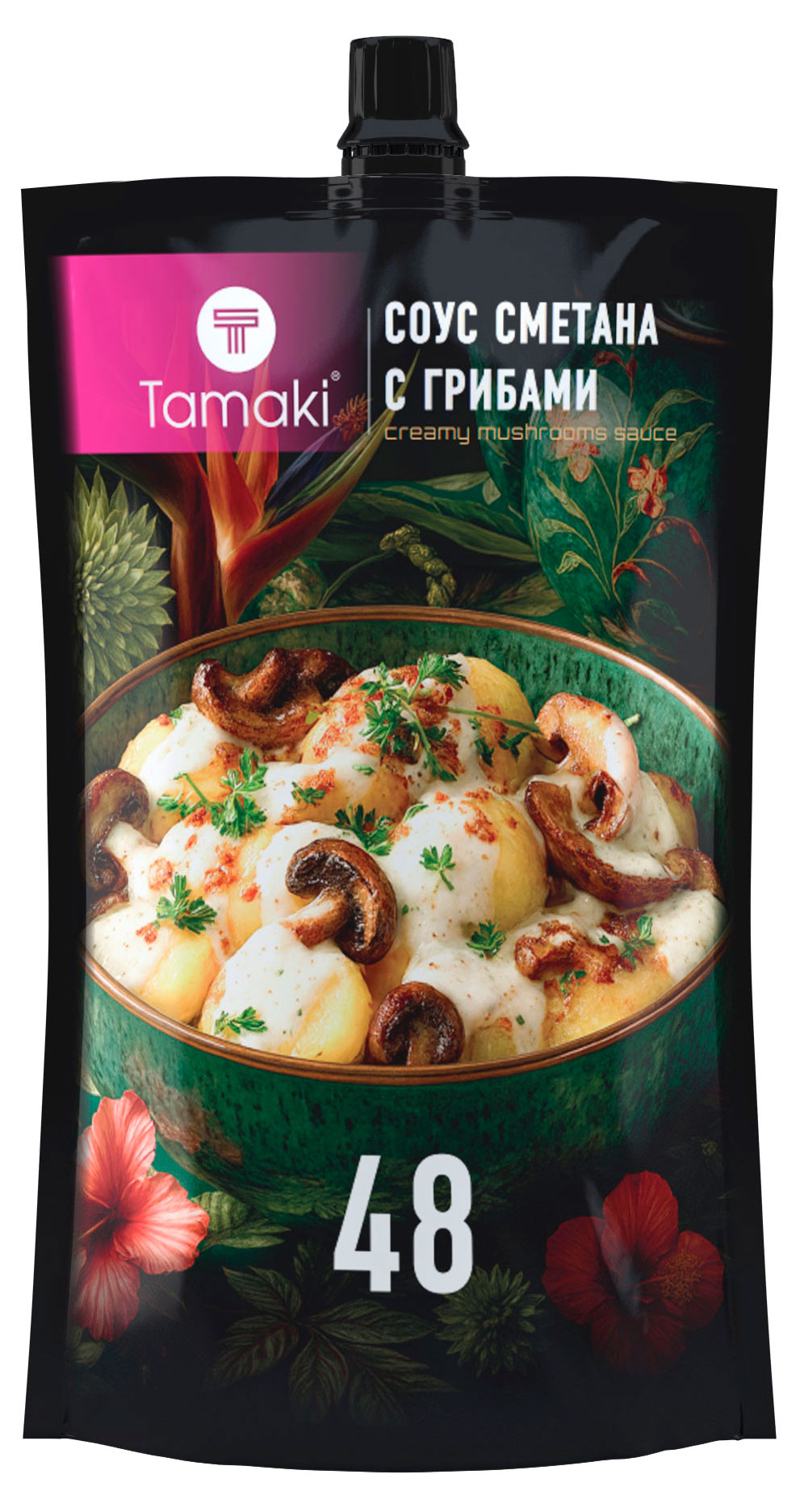 Соус-сметана Tamaki с грибами для мяса и фастфуда, 200 мл