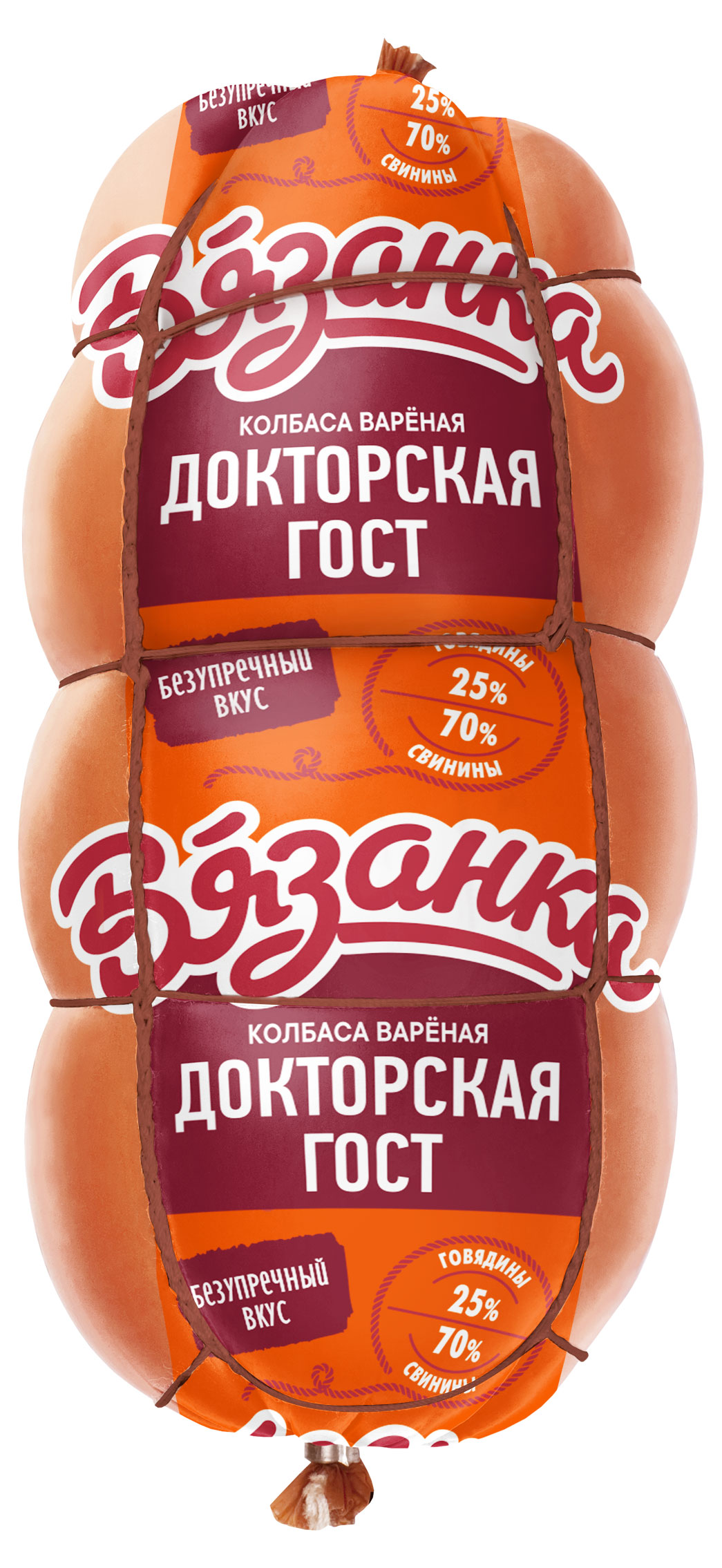 Колбаса вареная Вязанка Докторская ГОСТ, 400 г