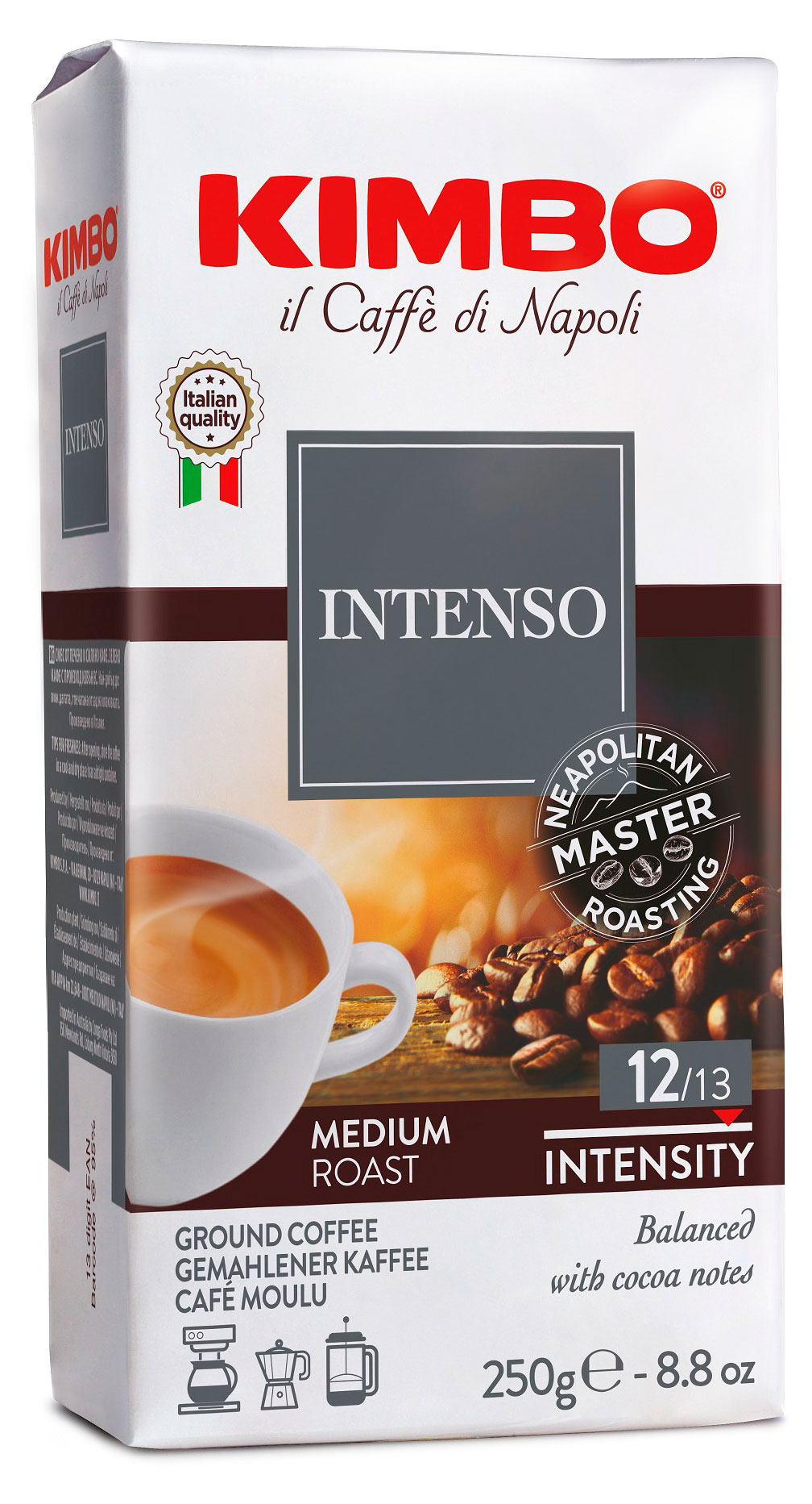 Кофе молотый KIMBO Intenso, 250 г