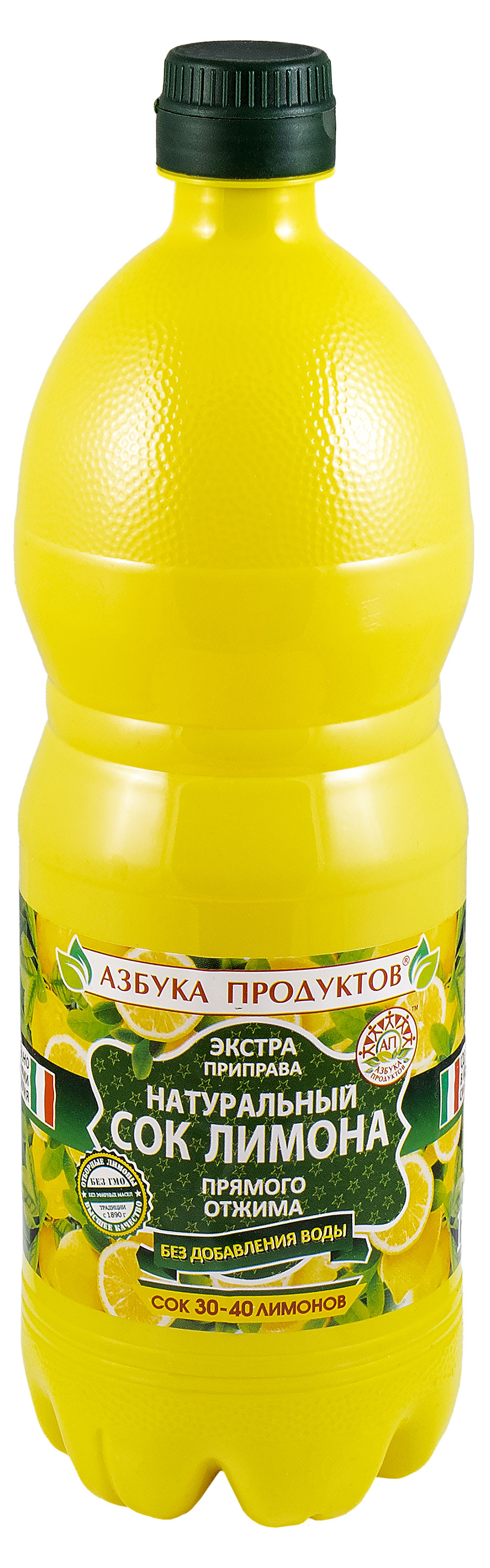 Сок лимона Азбука Продуктов натуральный прямого отжима Италия, 1 л