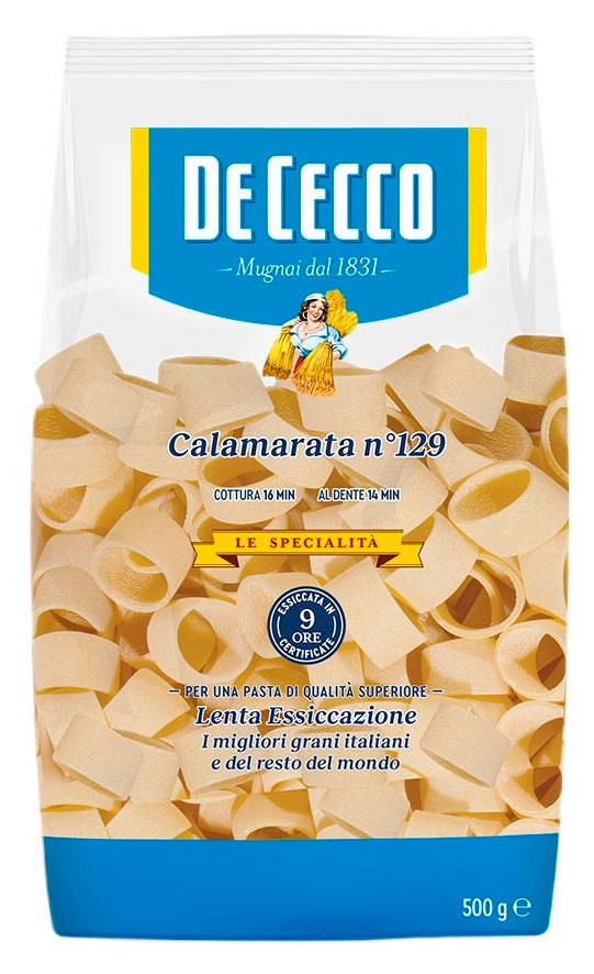 Макаронные изделия De Cecco Calamarata Каламарата 129 Италия, 500 г