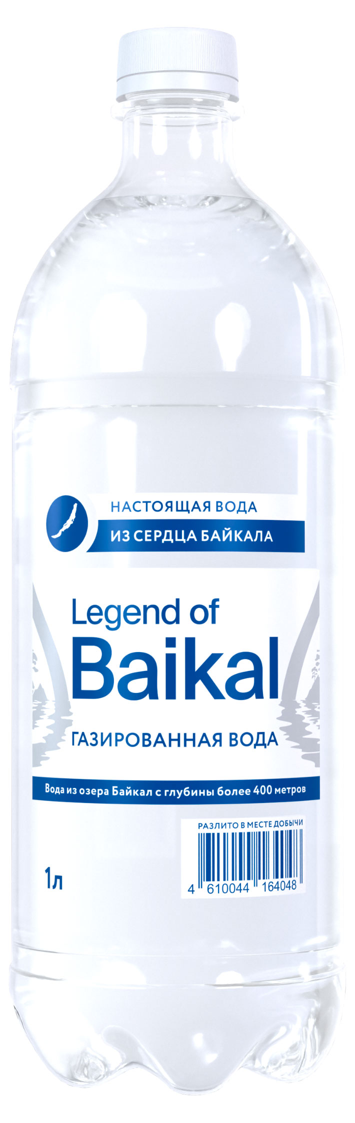 Вода питьевая Legend of Baikal газированная, 1 л