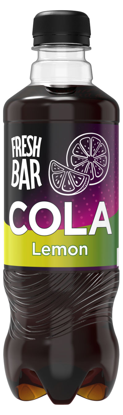Напиток газированный Fresh Bar Кола со вкусом лимона, 480 мл