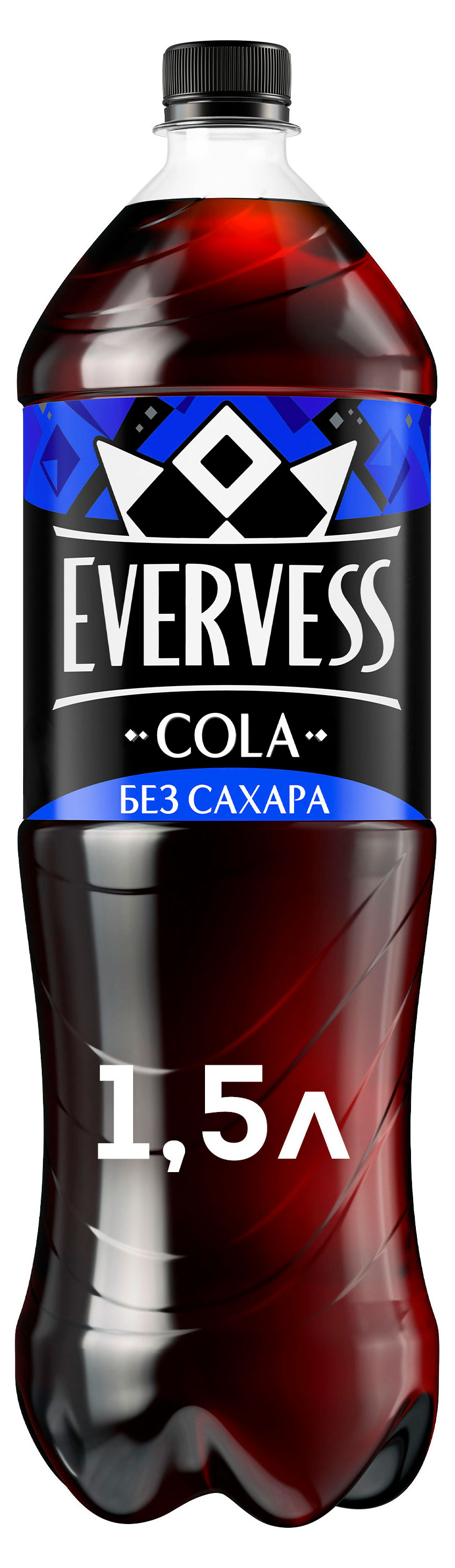 Напиток газированный Evervess Cola Кола без сахара, 1,5 л