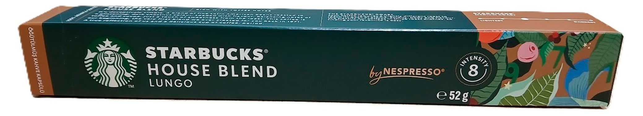 Кофе в капсулах Starbucks Nespresso house blend lungo 10 капсул Швейцария, 52 г