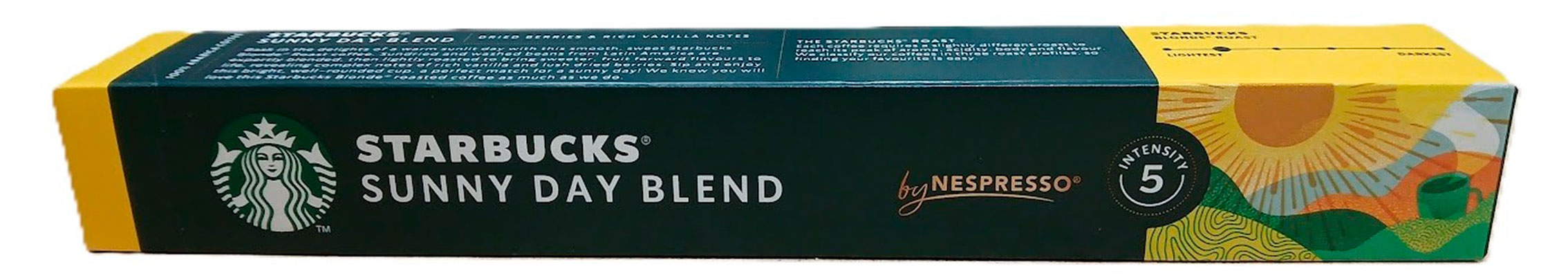 Кофе в капсулах Starbucks Nespresso sunny day blend 10 капсул Швейцария, 56 г
