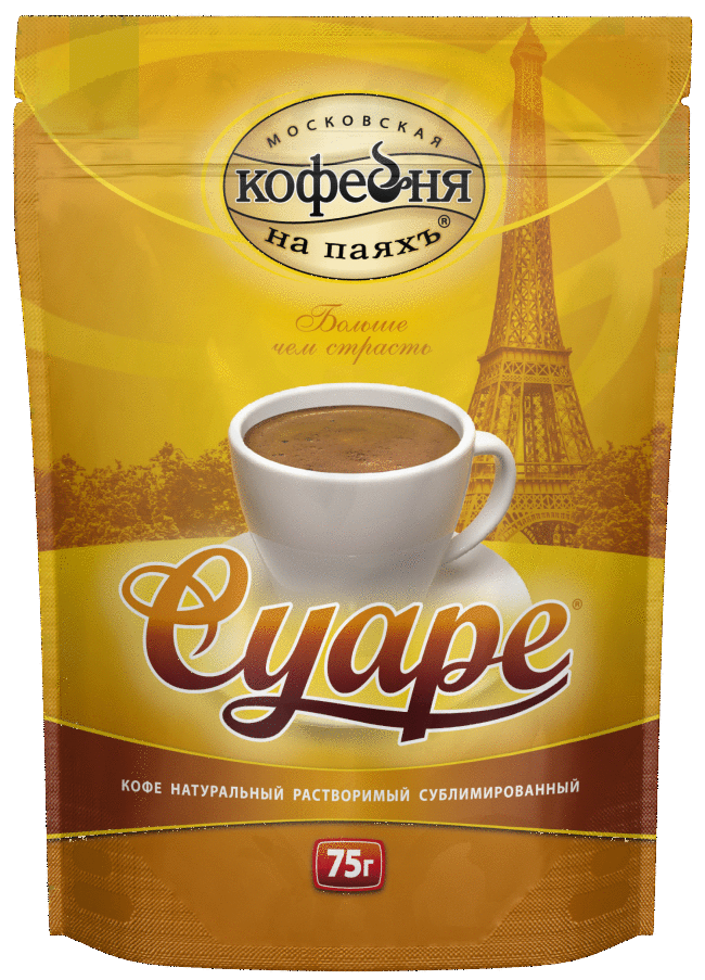 Кофе растворимый Московская Кофейня на Паяхъ Суаре сублимированный, 75 г