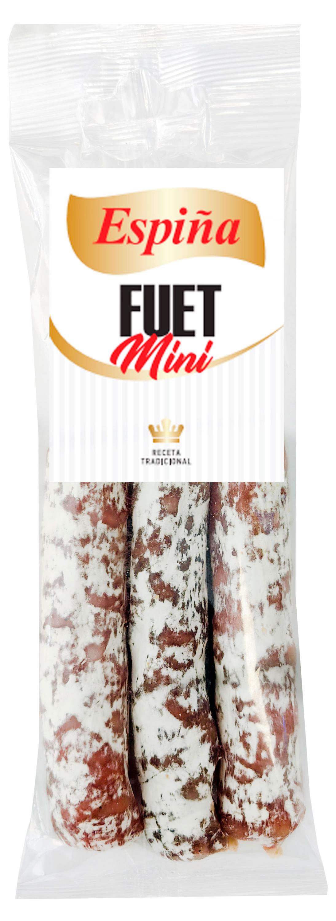 Мясные снеки Колбаски сыровяленые Espina Fuet Mini Фуэт мини с белой плесенью, 60 г