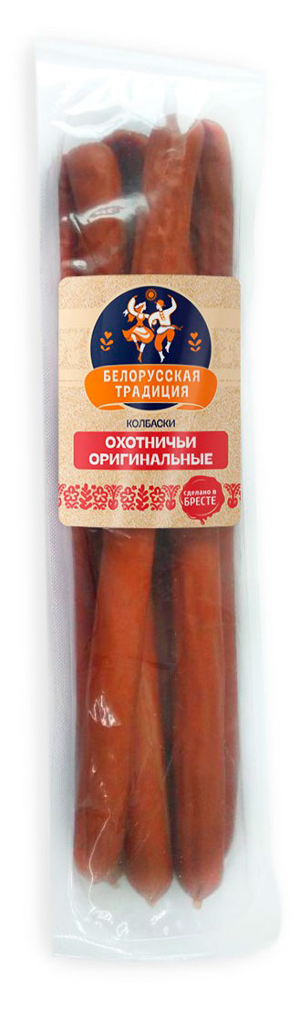 Мясные снеки Колбаски Охотничьи полукопченые Белорусская традиция оригинальные Беларусь, ~ 300 г