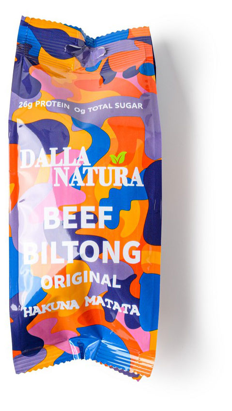 Мясные снеки сыровяленые Билтонг Dalla Natura Beef Biltong Original из говядины, 28 г