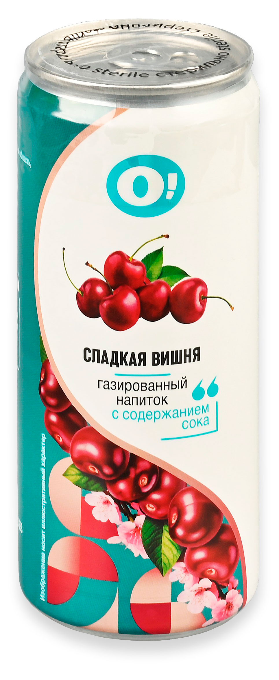 Напиток газированный О! Сладкая вишня, 330 мл