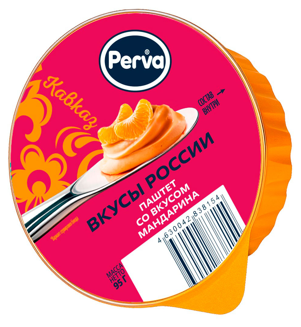 Паштет Perva со вкусом мандарина, 95 г