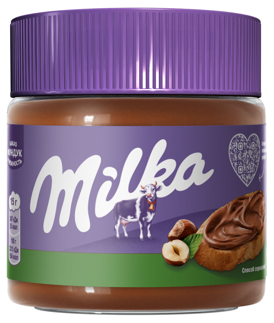Паста ореховая Milka с добавлением какао, 180 г