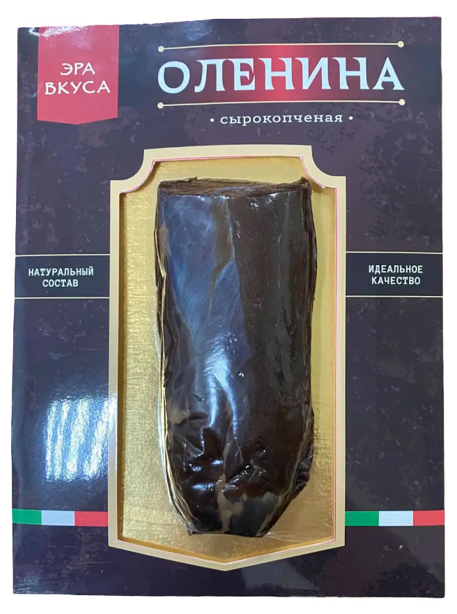 Копченое мясо Оленина сырокопченая Эра Вкуса Дичь вырезка, 150 г