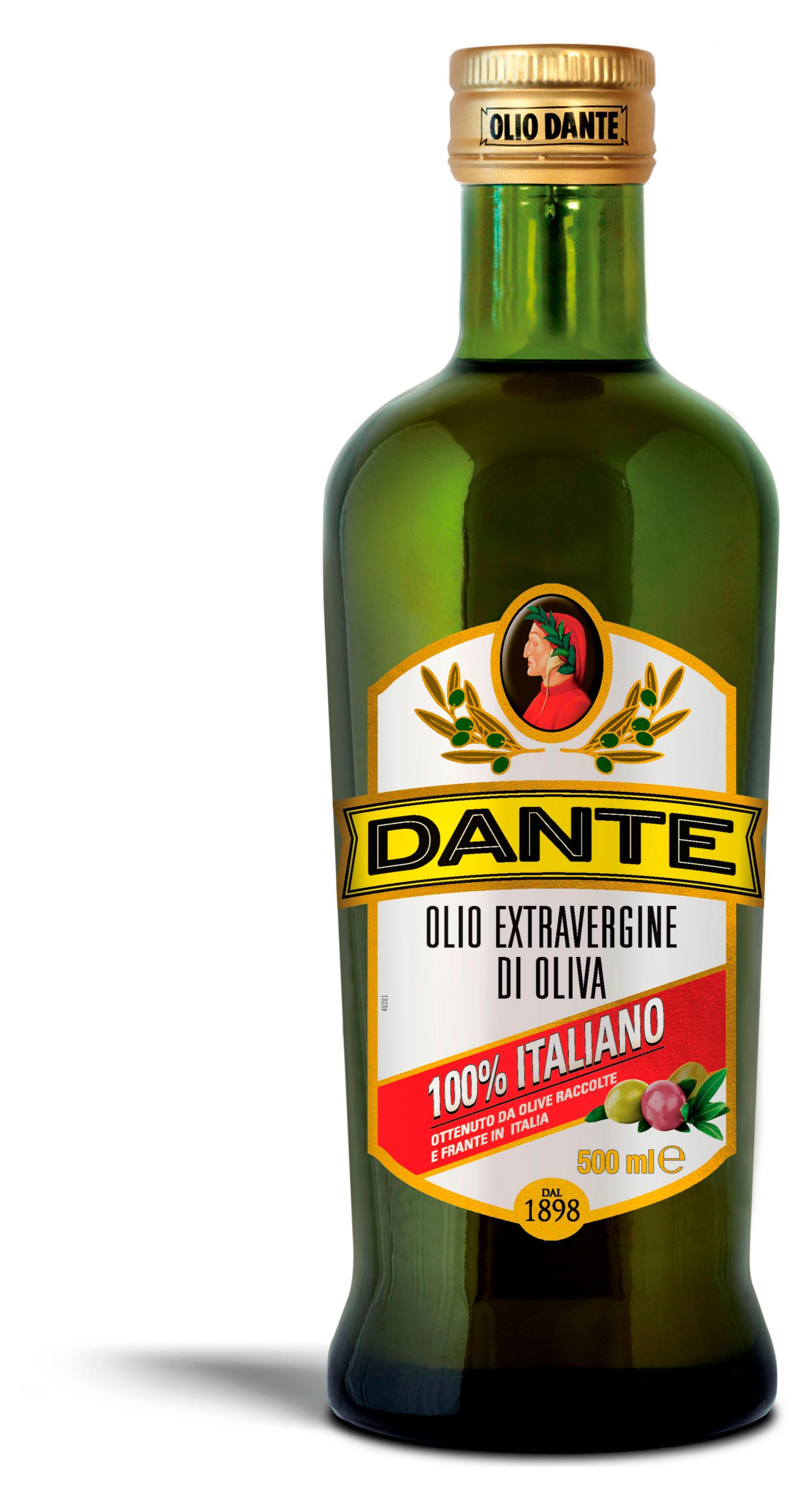 Масло оливковое Olio Dante Extra Virgin нерафинированное Италия, 500 мл