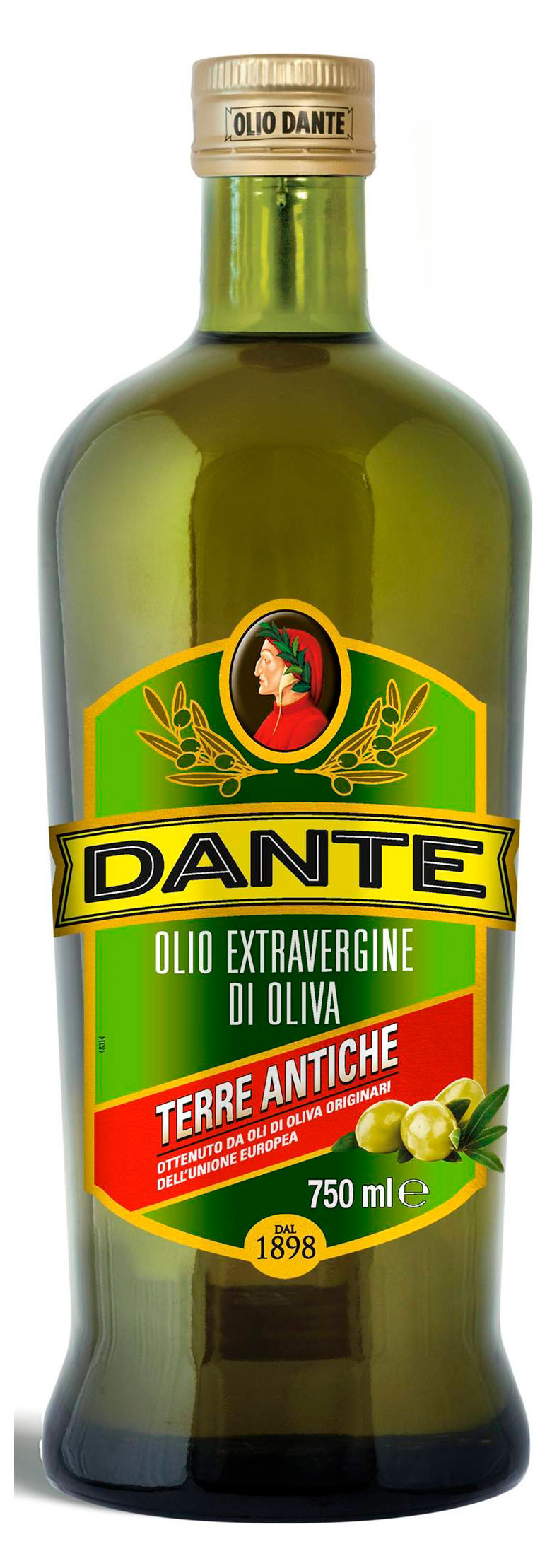 Масло оливковое Olio Dante Terre Antiche Extra Virgin нерафинированное Италия, 750 мл