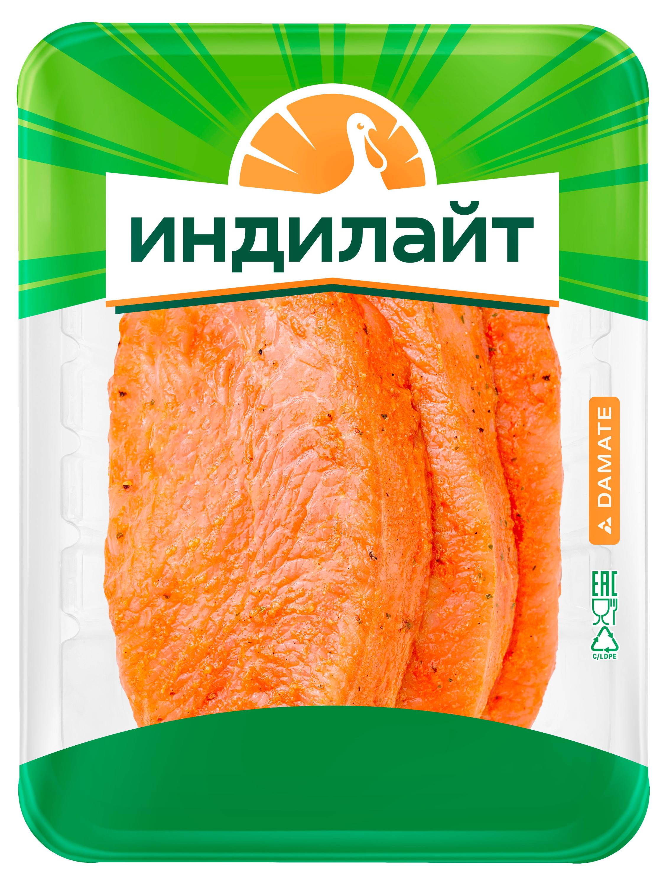 Стейк из филе индейки Индилайт в соусе барбекю, 600 г