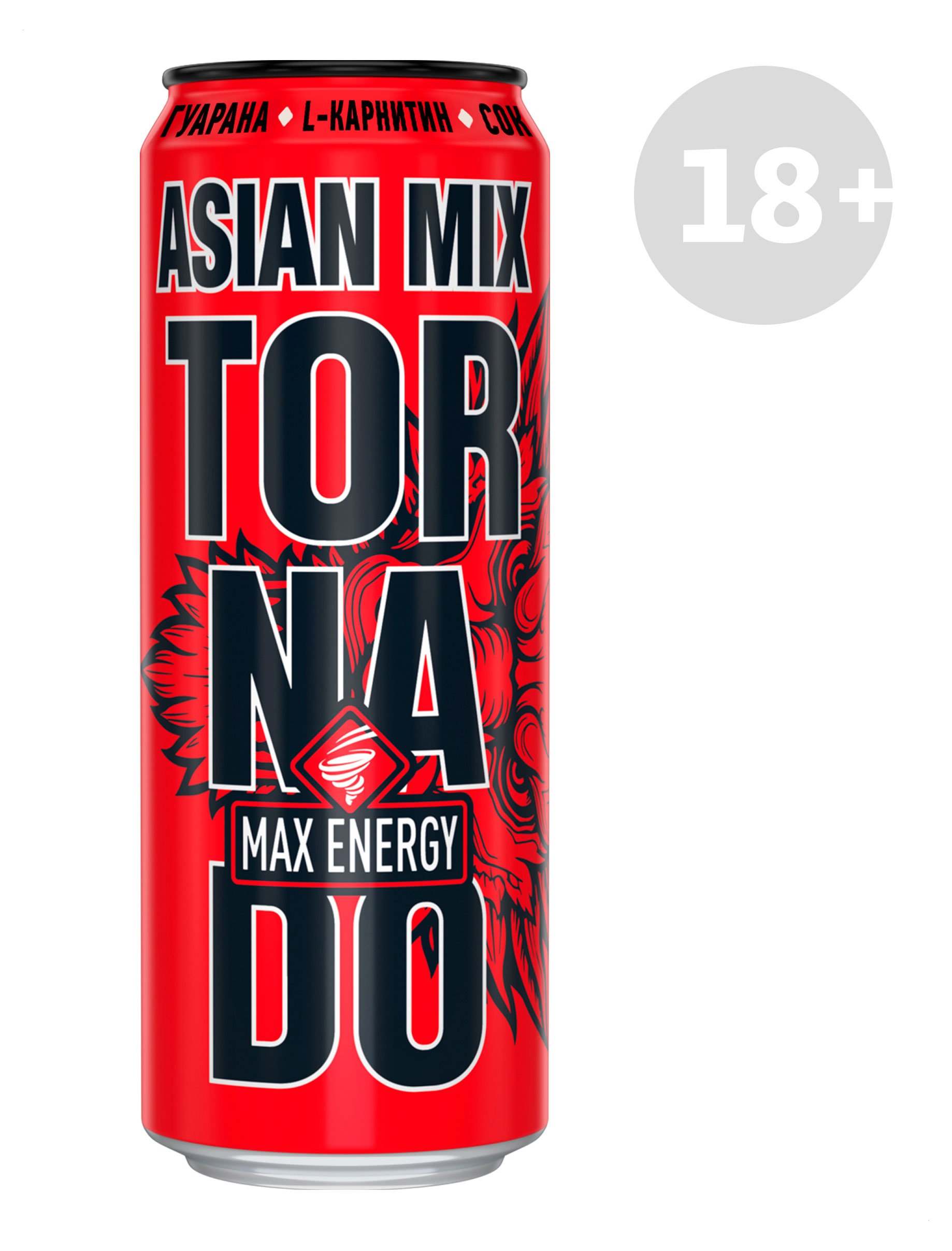 Напиток энергетический Tornado Max Energi Asiam mix, 450 мл