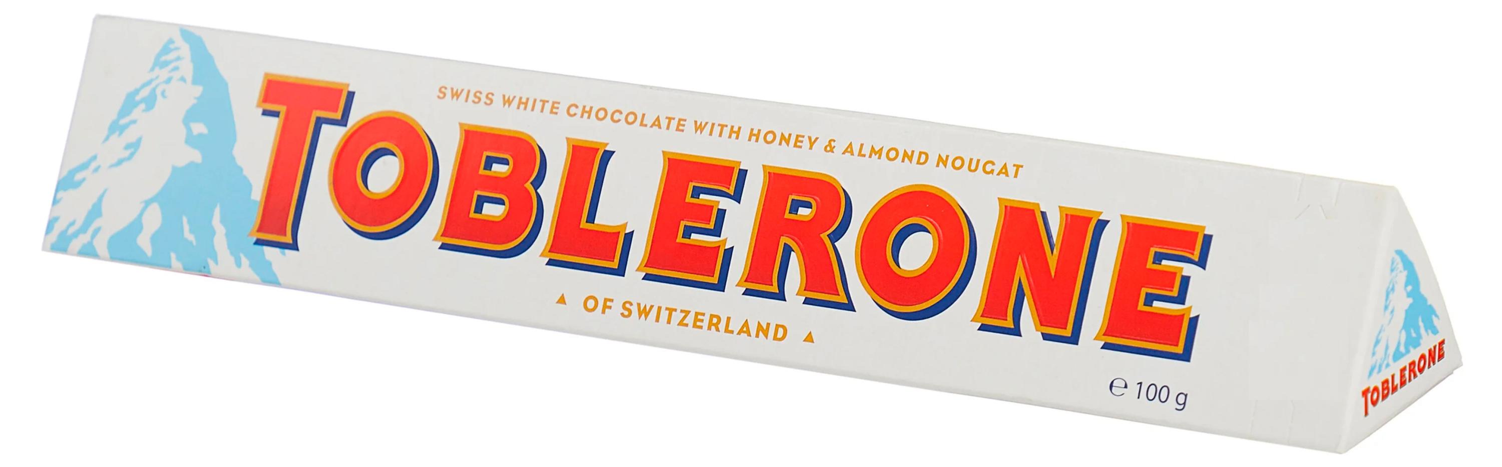 Шоколад белый Toblerone с медово-миндальной нугой Швейцария, 100 г