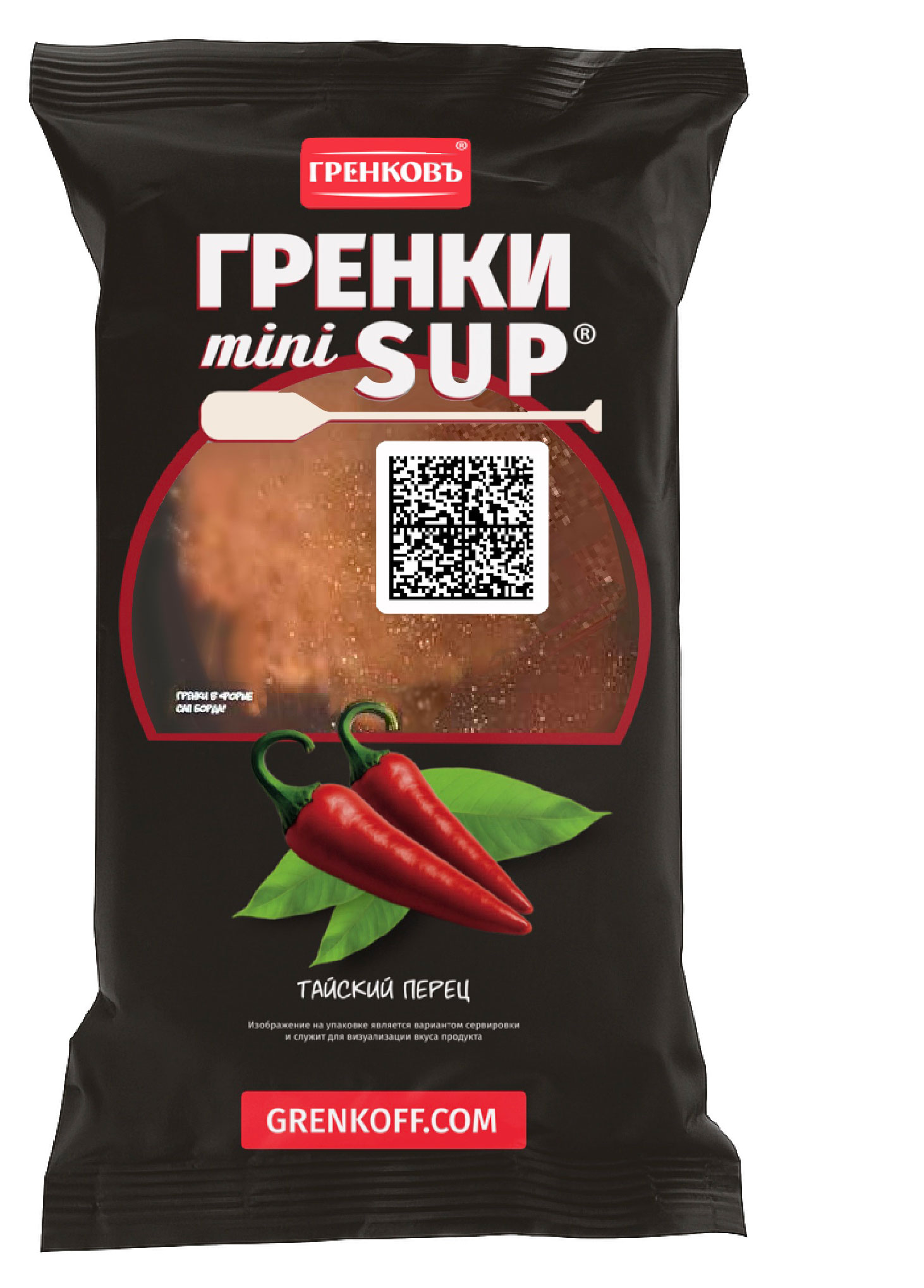 Гренки ржано-пшеничные Гренковъ mini-sup тайский перец, 50 г