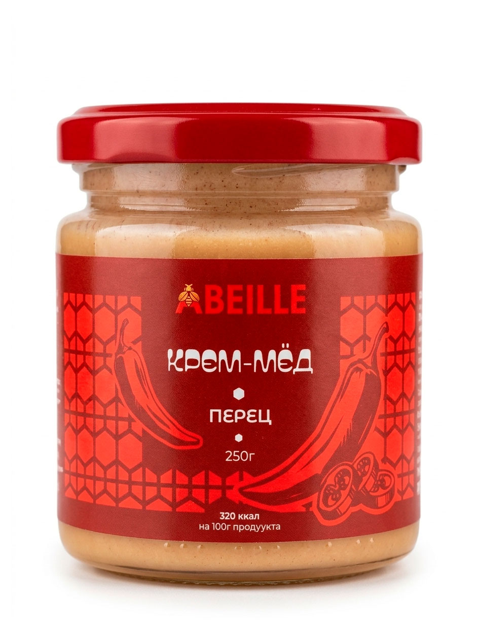 Крем-мед цветочный Abeille с красным перцем, 250 г