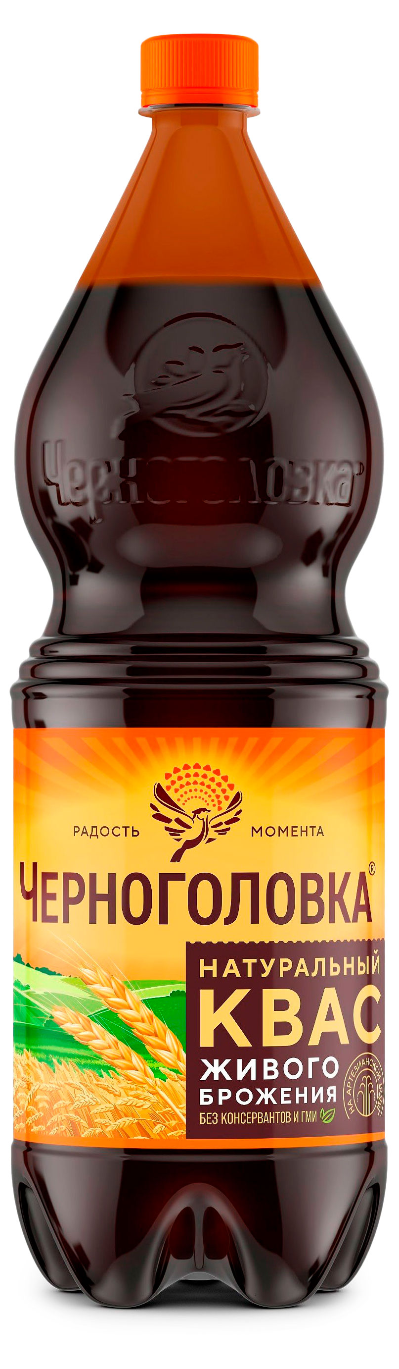 Квас Черноголовка живого брожения, 2 л