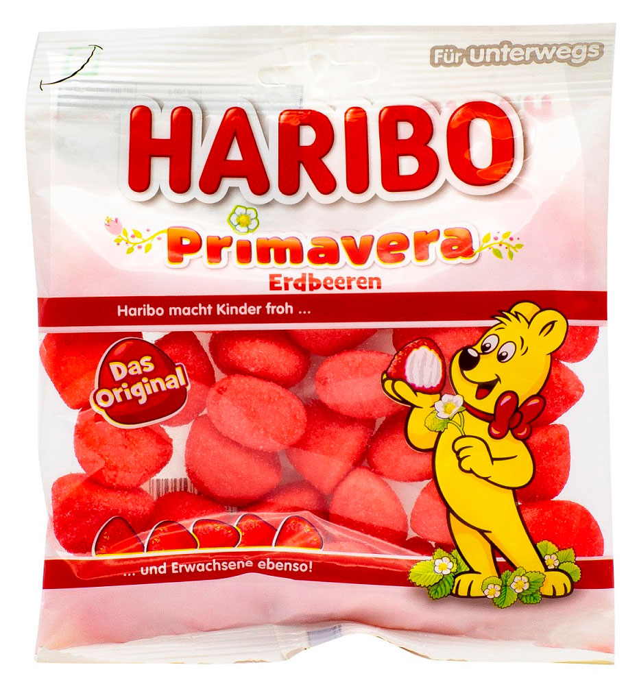 Мармелад жевательный Haribo Primavera клубника Германия, 100 г