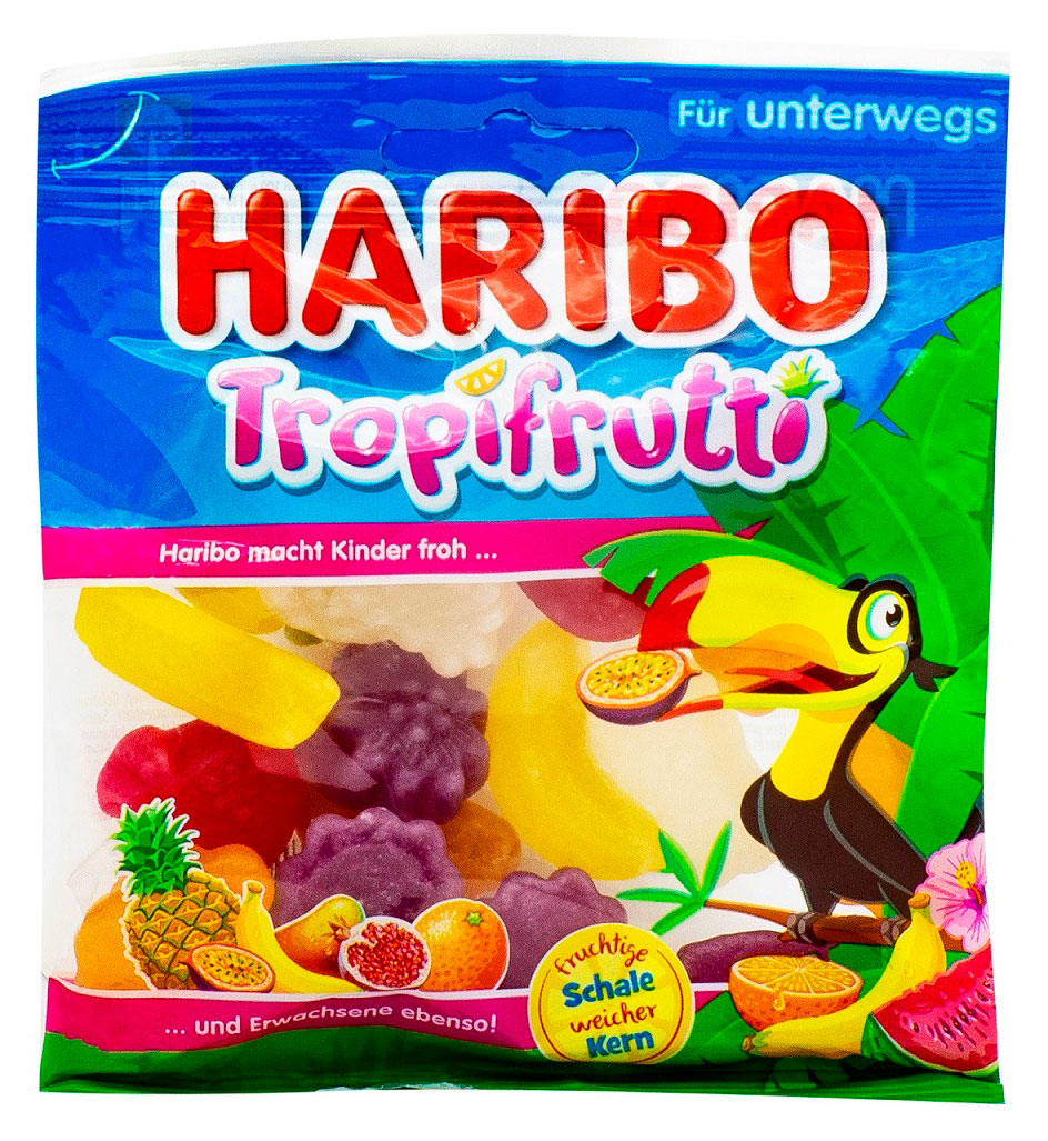 Мармелад жевательный Haribo Troppi Frutti тропические фрукты Германия, 100 г