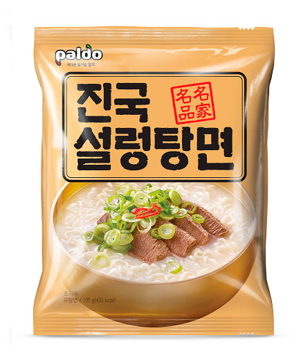 Лапша быстрого приготовления Paldo Солонтан со вкусом говядины Корея, 102 г