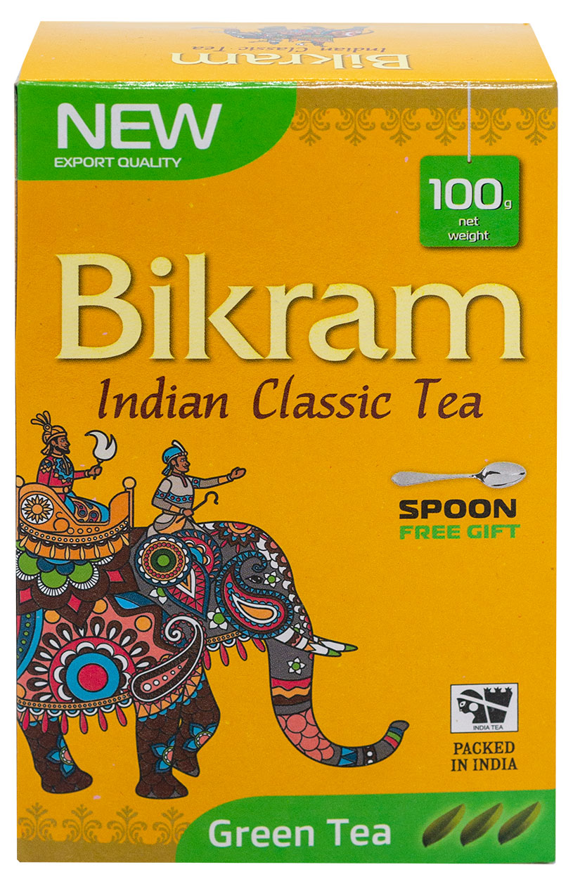 Чай зеленый Bikram листовой Индия, 100 г