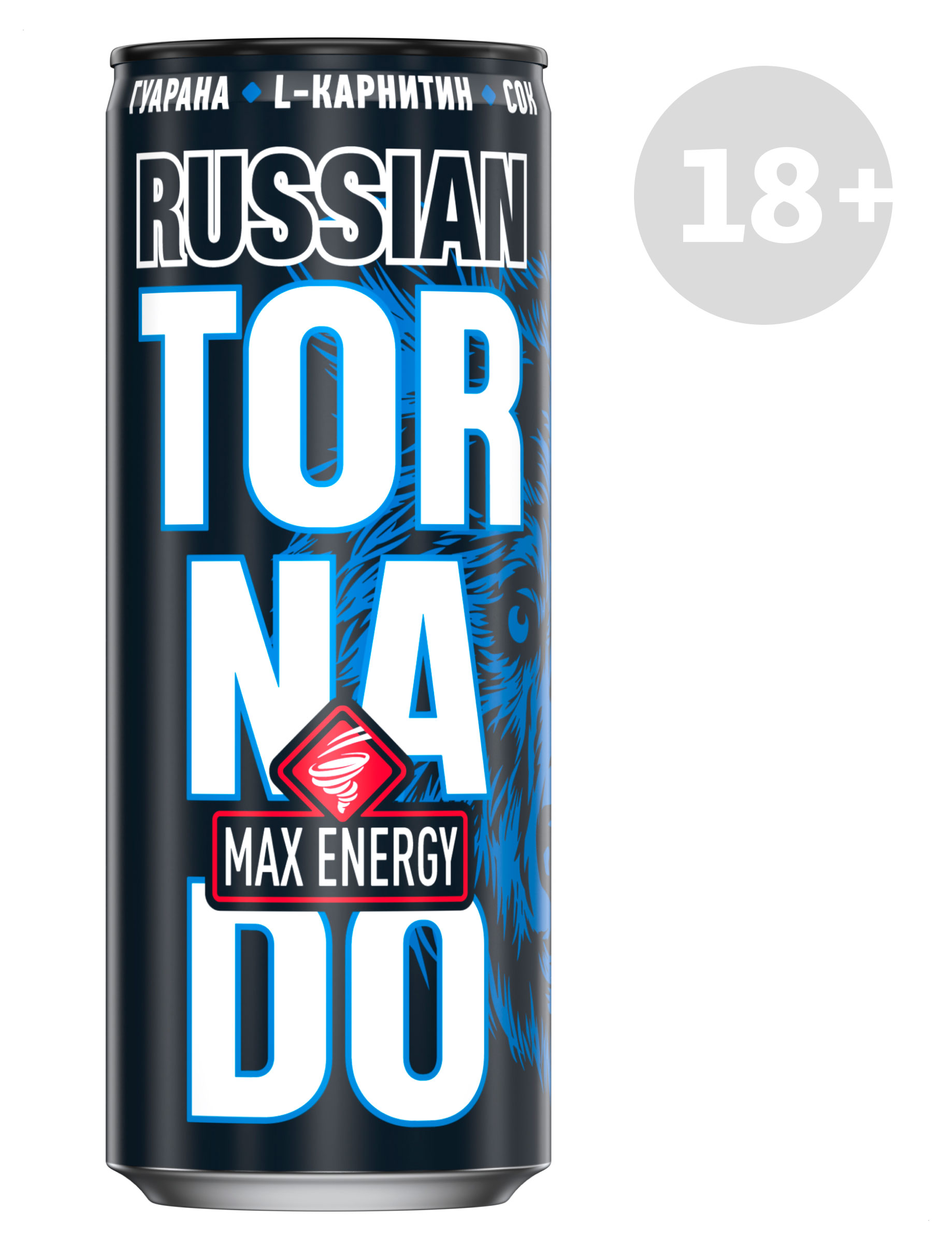 Напиток энергетический Tornado Max energy Russian, 450 мл