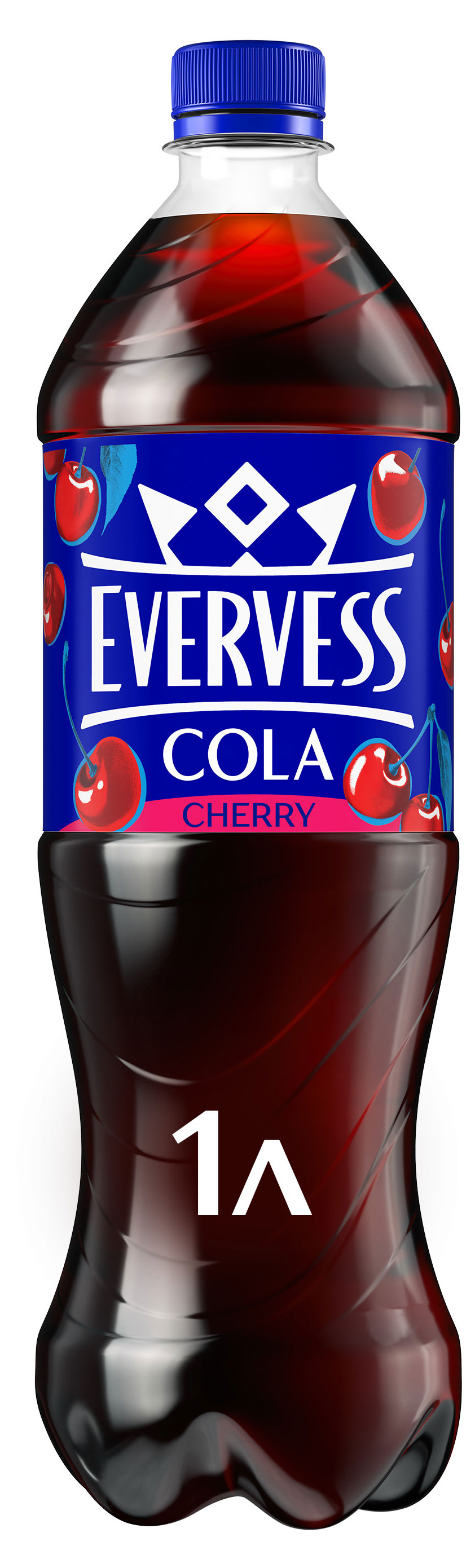 Напиток газированный Evervess Cola Cherry кола со вкусом вишни, 1 л