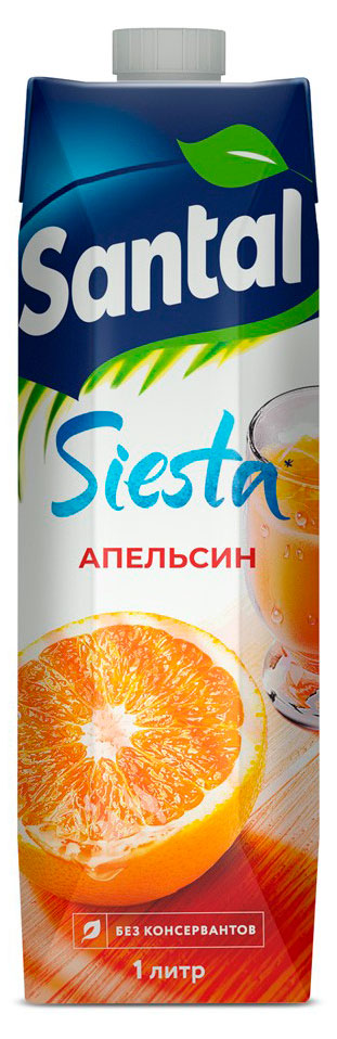 Напиток сокосодержащий Santal Апельсин, 1 л