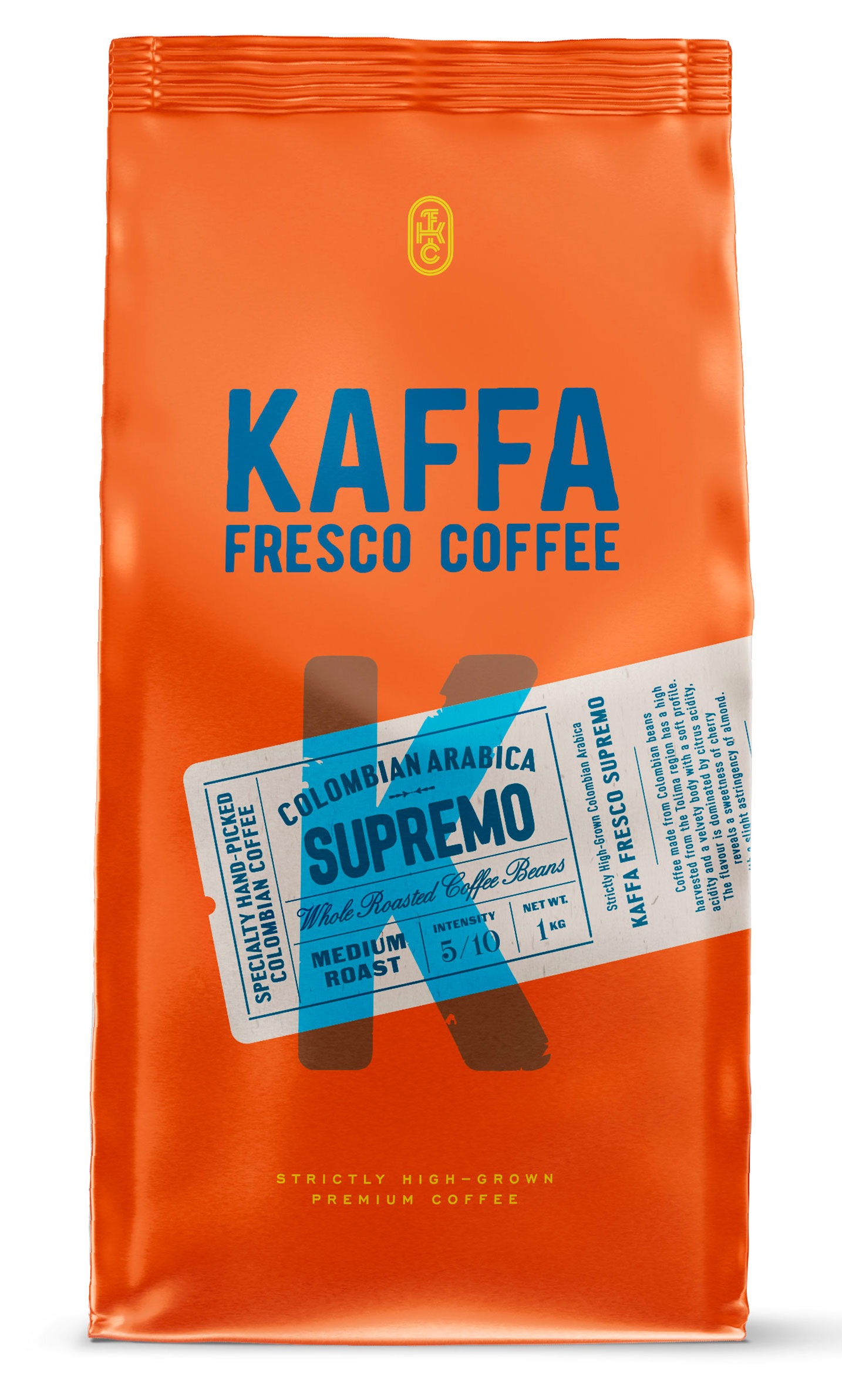 Кофе в зернах Kaffa Fresco Supremo арабика, 1 кг