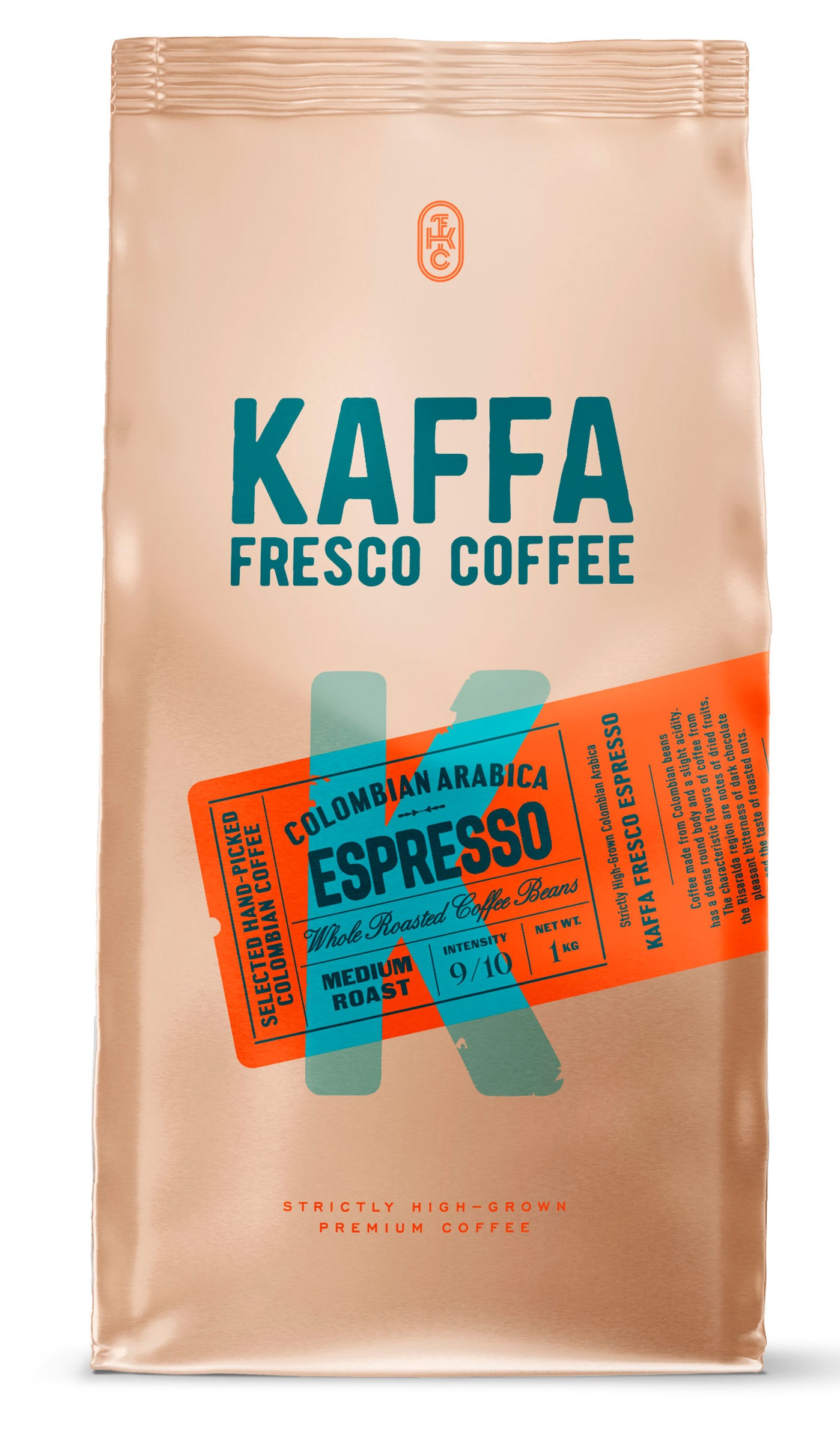Кофе в зернах Kaffa Fresco Espresso арабика, 1 кг