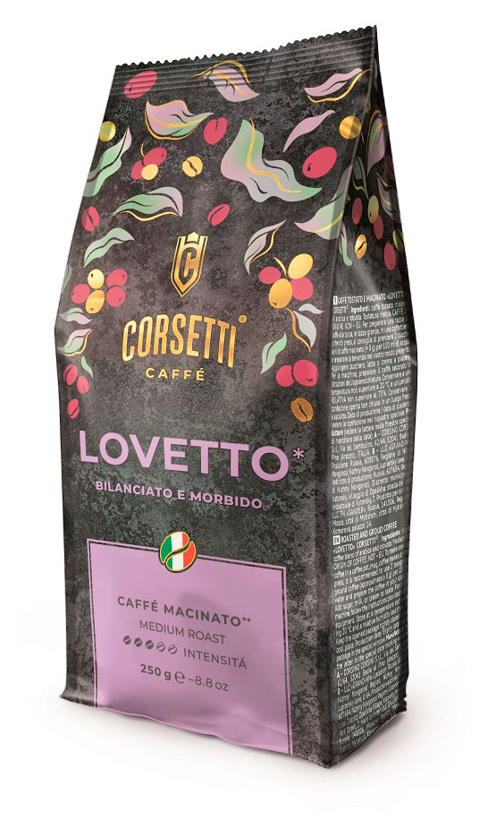 Кофе молотый CORSETTI Lovetto, 250 г