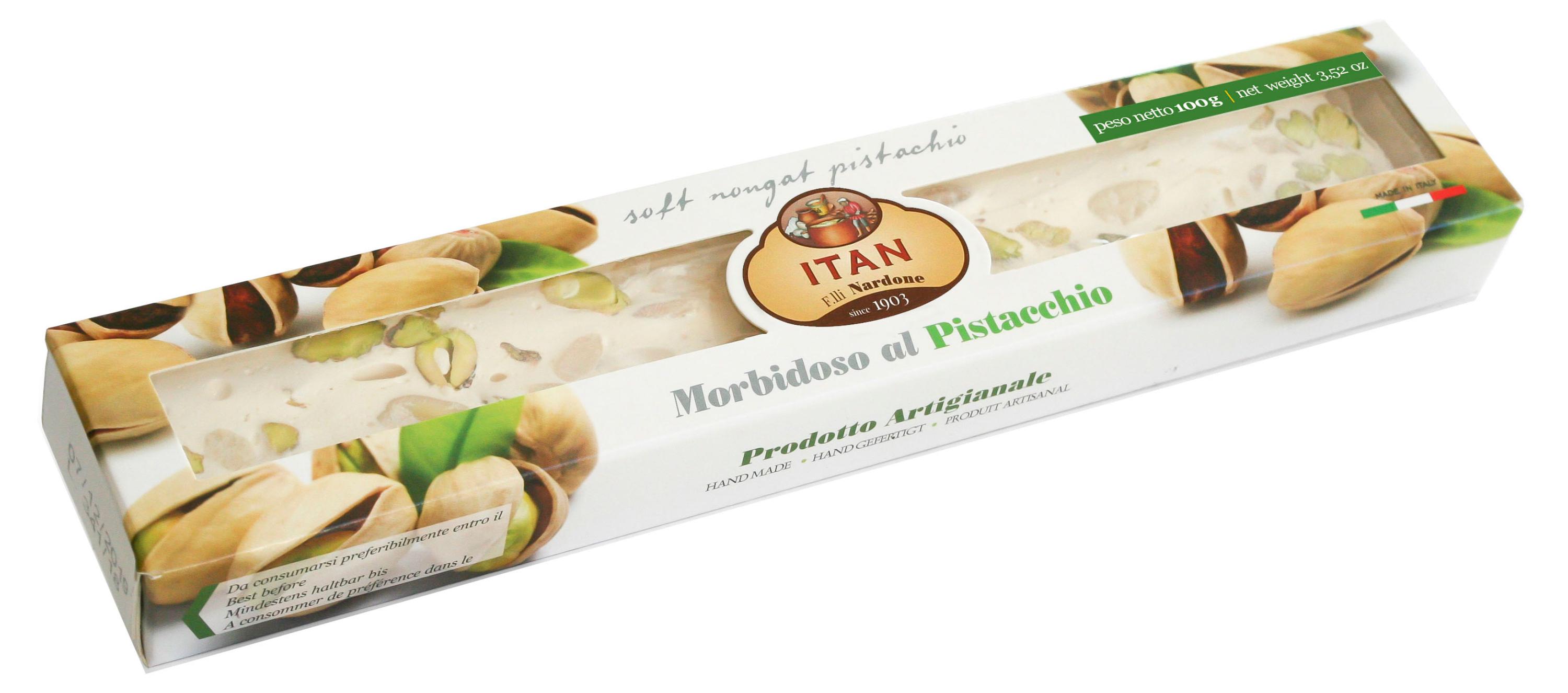 Нуга мягкая Itan с фисташками Италия, 100 г