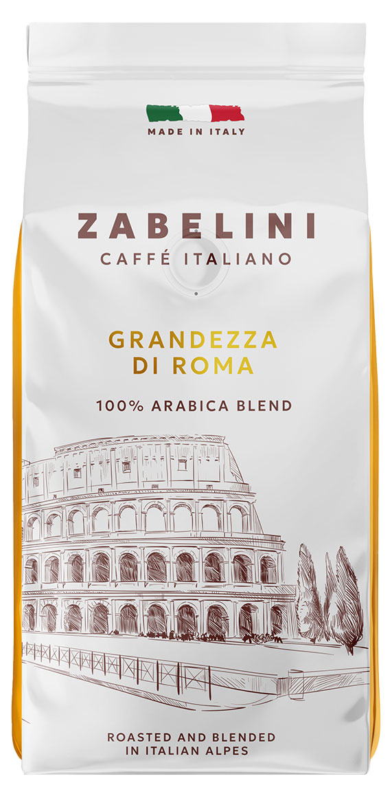 Кофе зерновой Zabelini Grandezza di Roma Италия, 1000 г