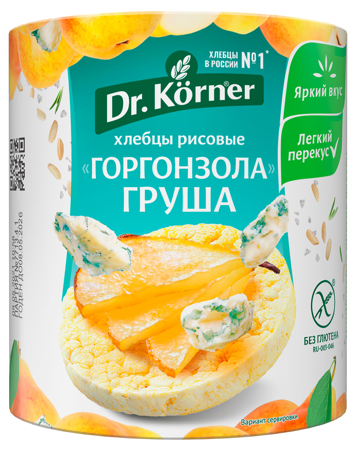 Хлебцы рисовые Dr. Korner Горгонзола груша, 80 г