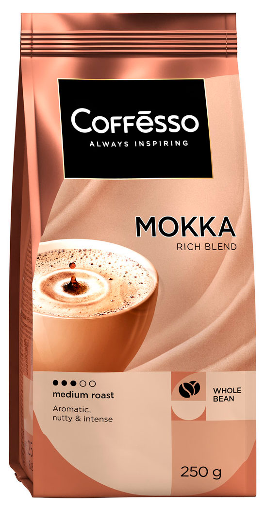 Кофе зерновой Coffesso Mokka, 250 г