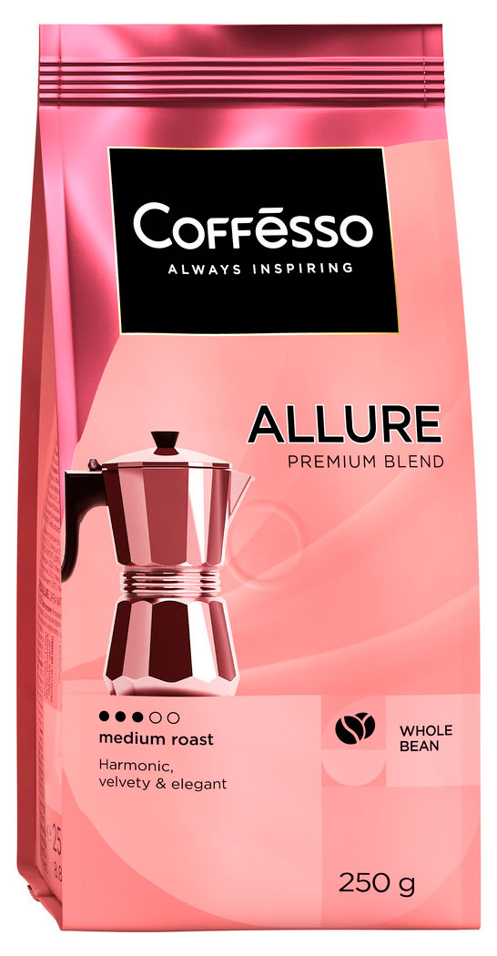 Кофе зерновой Coffesso Allure, 250 г