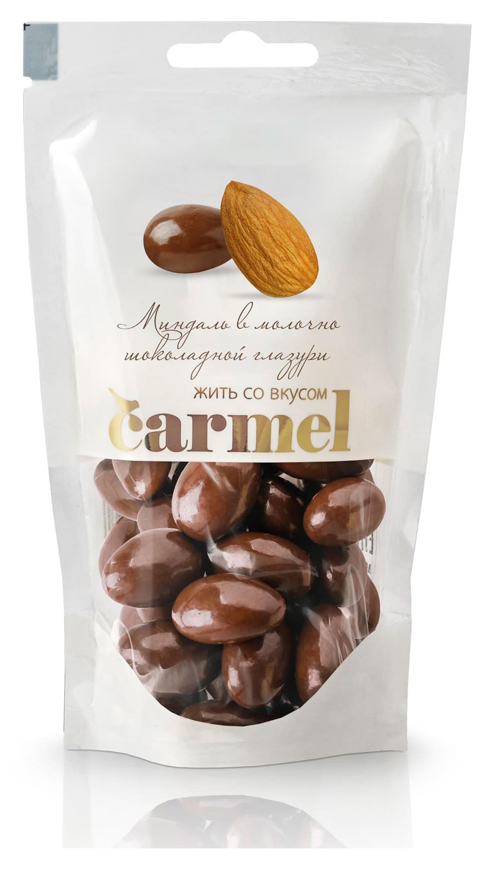 Миндаль Carmel в молочно-шоколадной глазури, 80 г