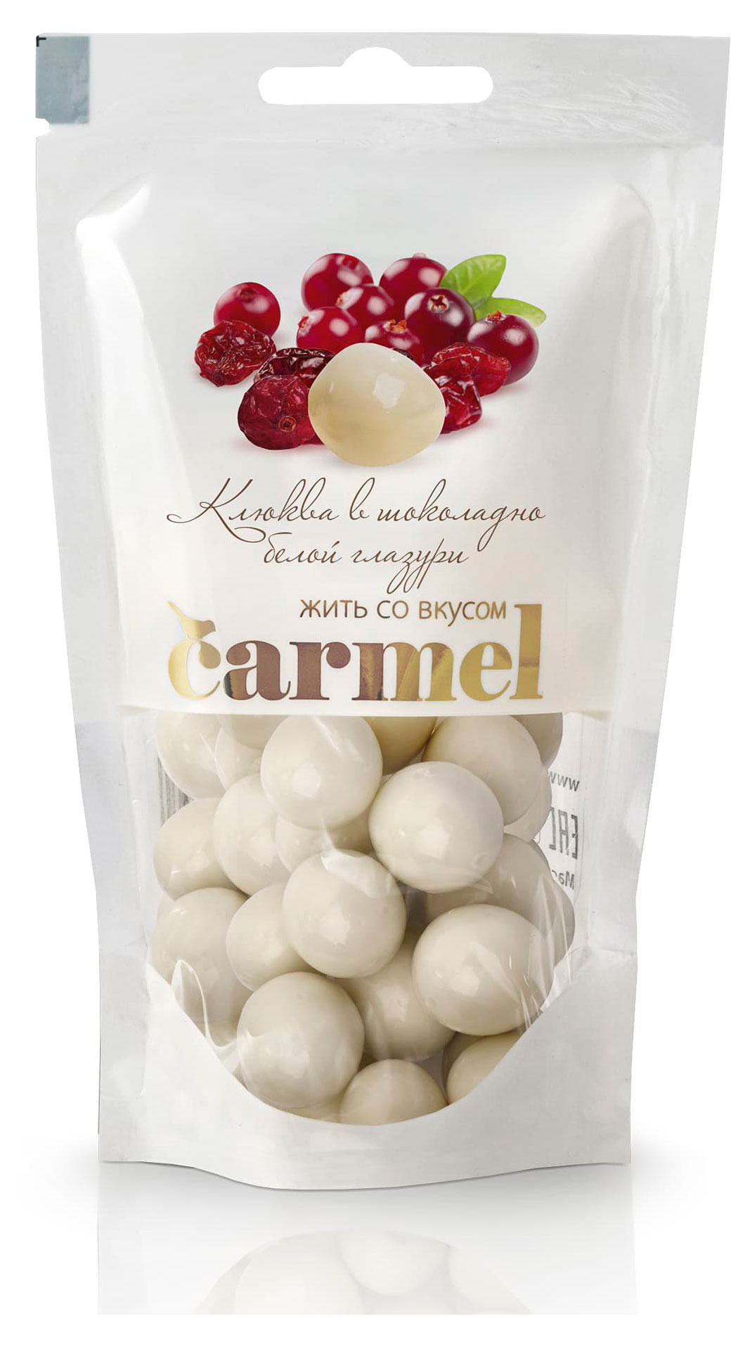 Клюква Carmel в шоколадно-белой глазури, 80 г