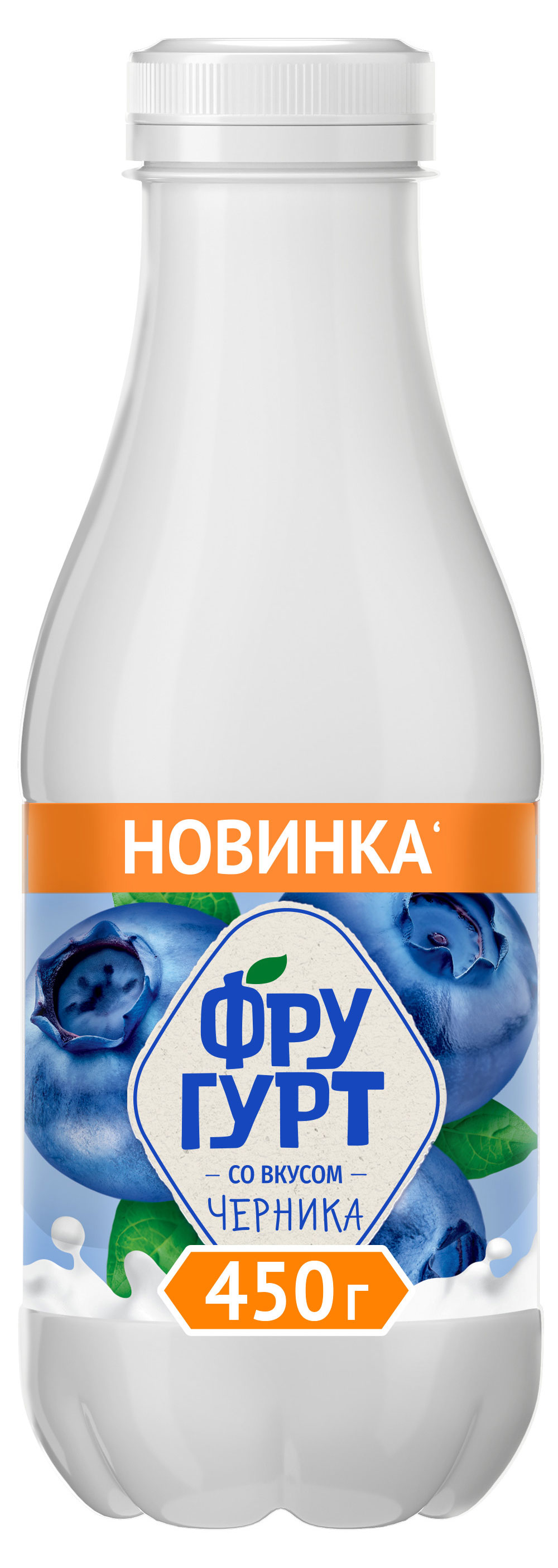 Напиток кисломолочный Фругурт со вкусом черники 1% БЗМЖ, 450 г