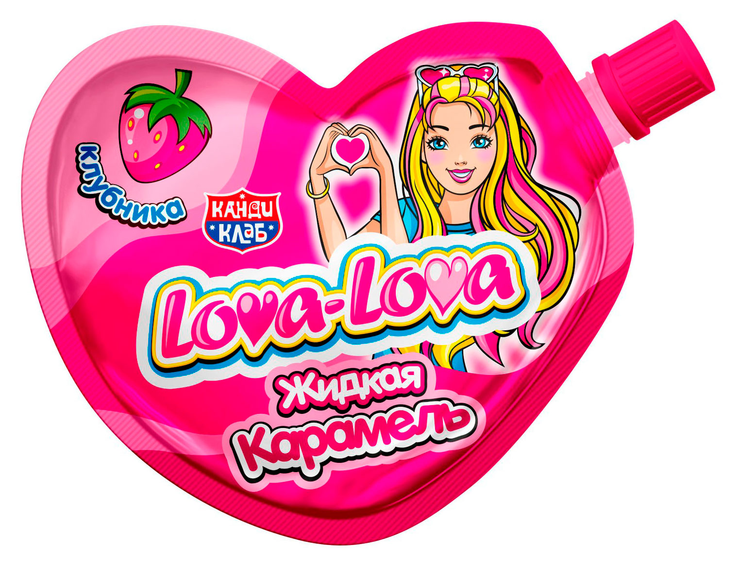Карамель жидкая Канди клаб Lova-Lova, 20 г 1 шт в ассортименте