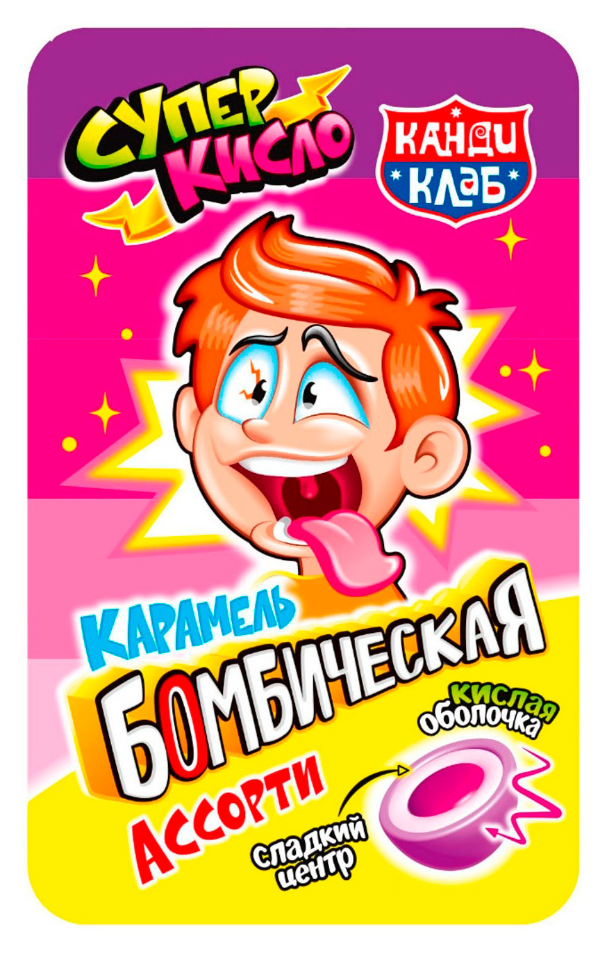 Карамель Канди клаб Бомбическая, 13 г 1 шт в ассортименте